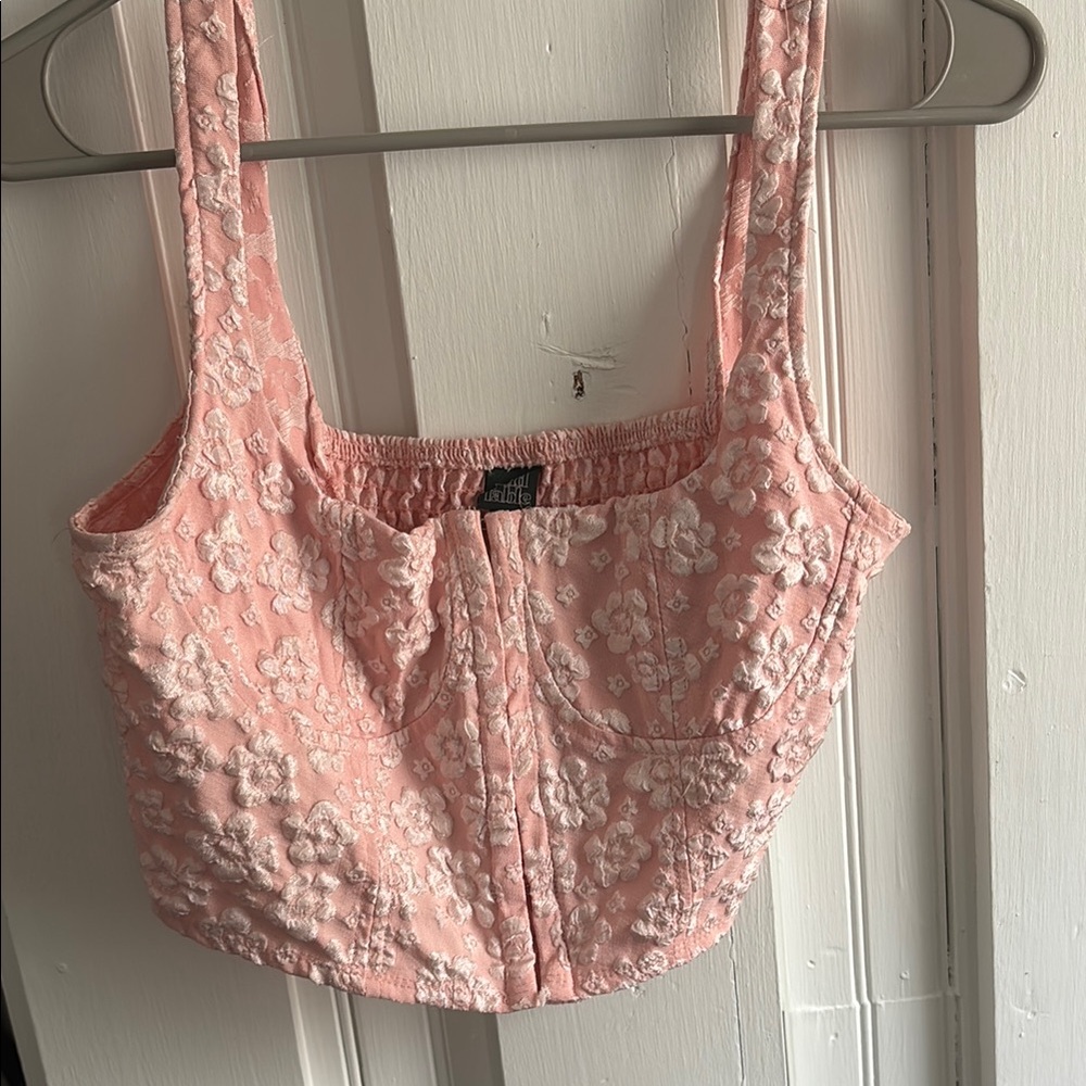 Pink Floral Women's Top
